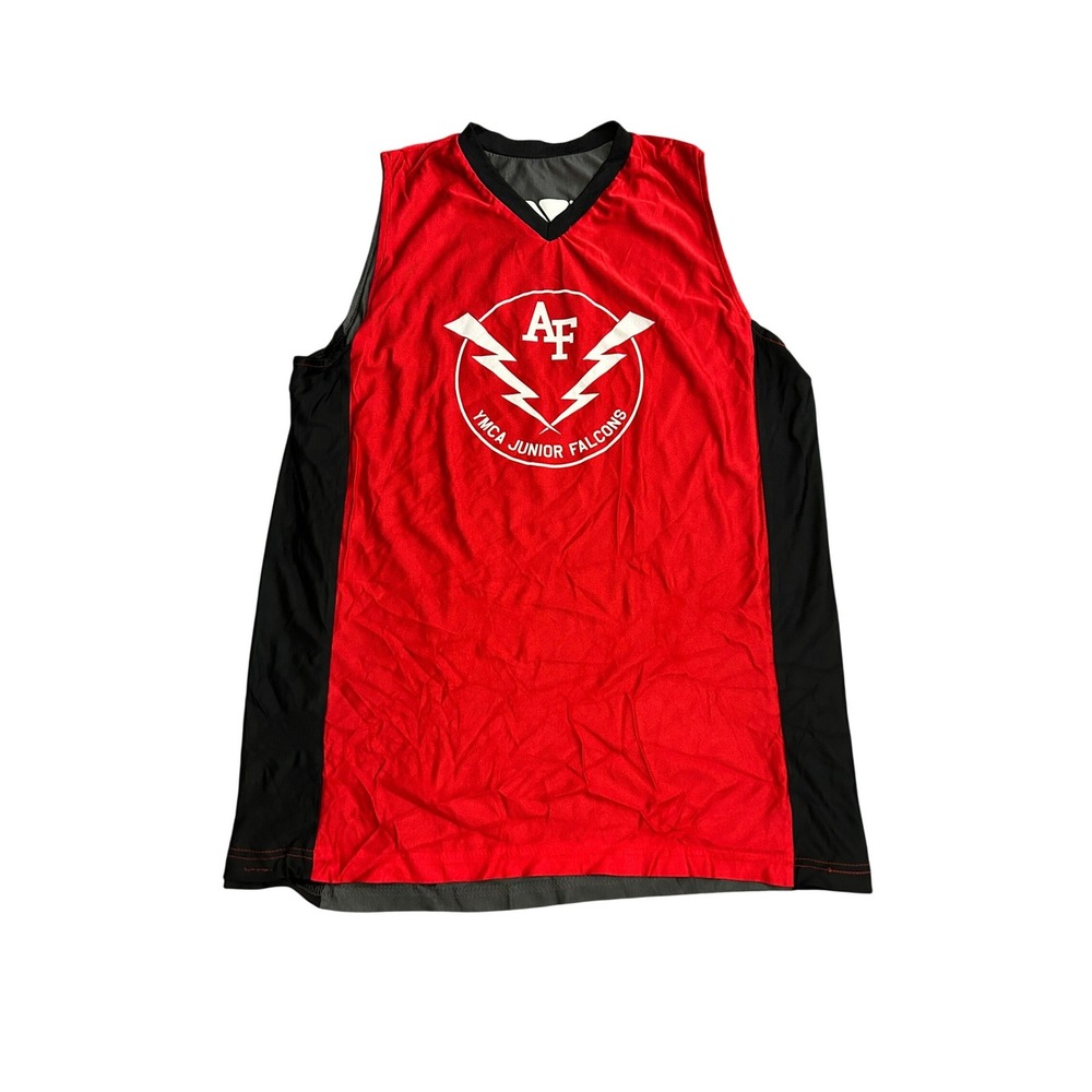 YBA Shirts Basketball Jersey Youth XL Red Junior Falcons Reversible Excellent